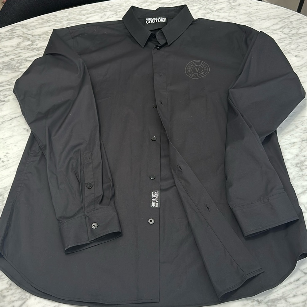 Versace jeans couture - black dress shirt